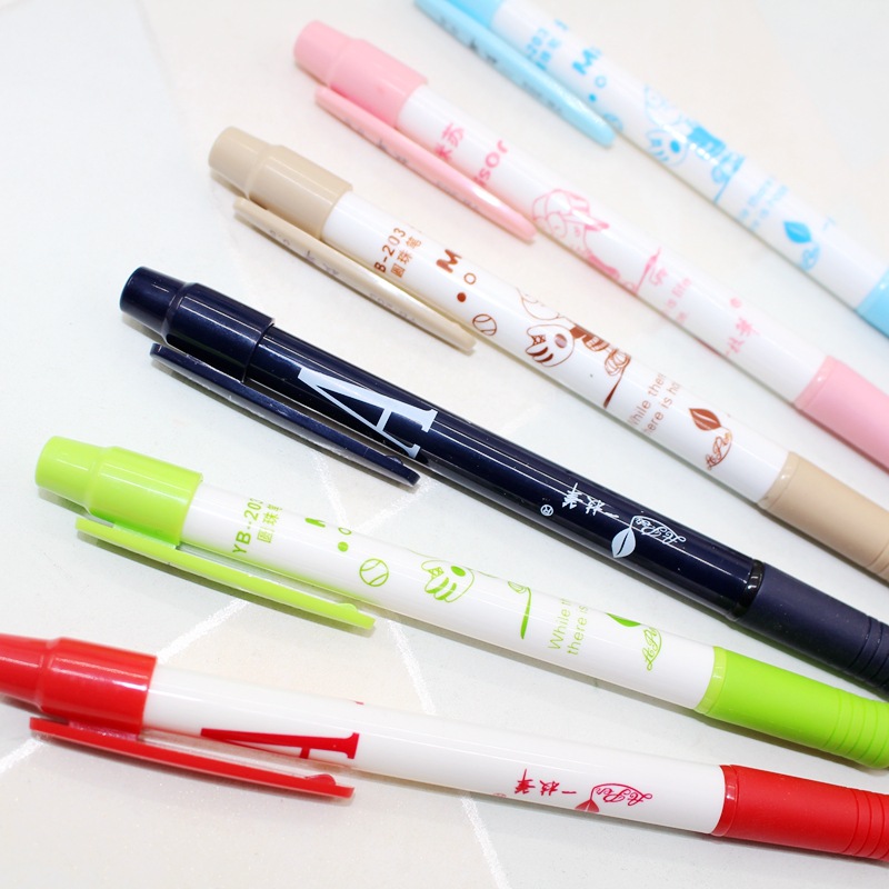 🌈Ball Pen🌈ปากกากดลูกลื่น⚫🔵🔴0.5-0.7mm📌คละลายตามแบบ ✅พร้อมส่ง Ohwowshop ปากกา เครื่องเขียน สี