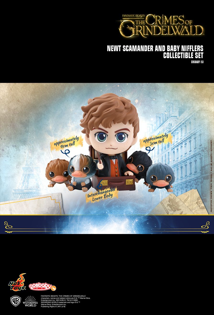 Hot Toys Cosbaby Fantastic Beasts Newt Scamander & Baby Niffler