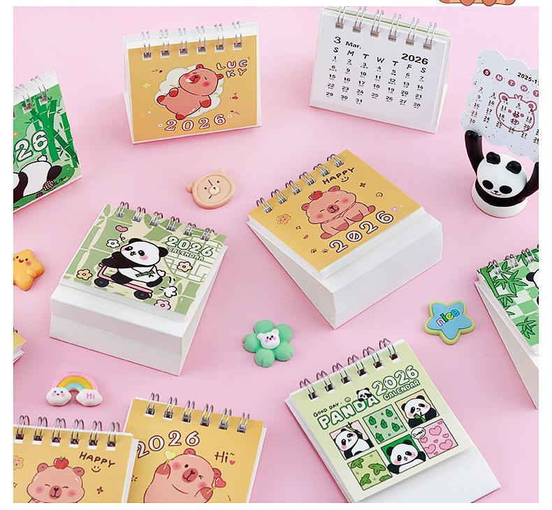 ⭐📆ปฎิทิน Mimiน่ารัก⭐ปี 2026 เลือกลาย✔️พร้อมส่งในไทย ปฏิทินตั้งโต๊ะ 2569 ปฎิทินขนาดพกพา ของแจกปีใหม่