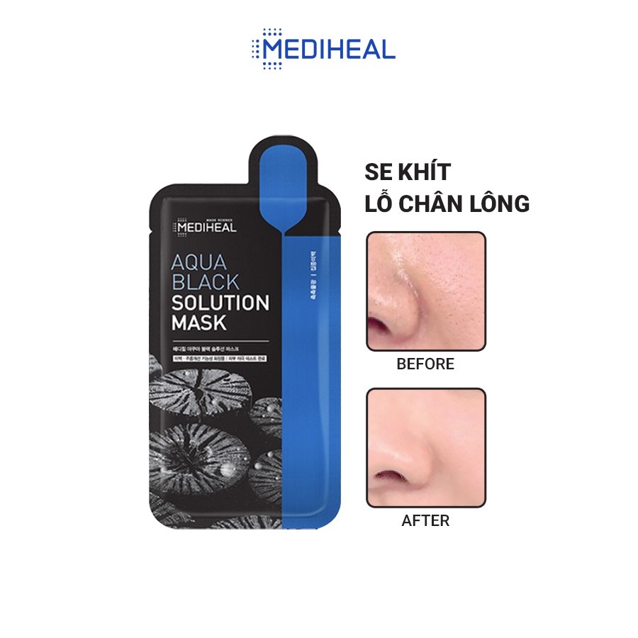 Mediheal Aqua Black Solution Mask 23 ml.