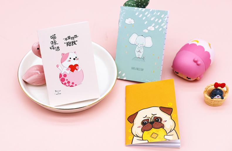 📚สมุดรวมลายการ์ตูน happy lovers ลายเส้น ชิ้นละ 2 บาท ✔️พร้อมส่ง (🎲สุ่มลาย) Ohwowshop สมุด เครื่องเขียน