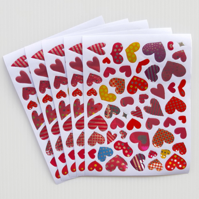 🔥พิเศษ 1 บาท🔥1 แผ่น 1 บาท สติ๊กเกอร์รูปหัวใจ🌹สติกเกอร์กาตูน✔️พร้อมส่ง เครื่องเขียน ราคาส่ง ตกแต่งDIY ของปัจฉิม วาเลนไทน์