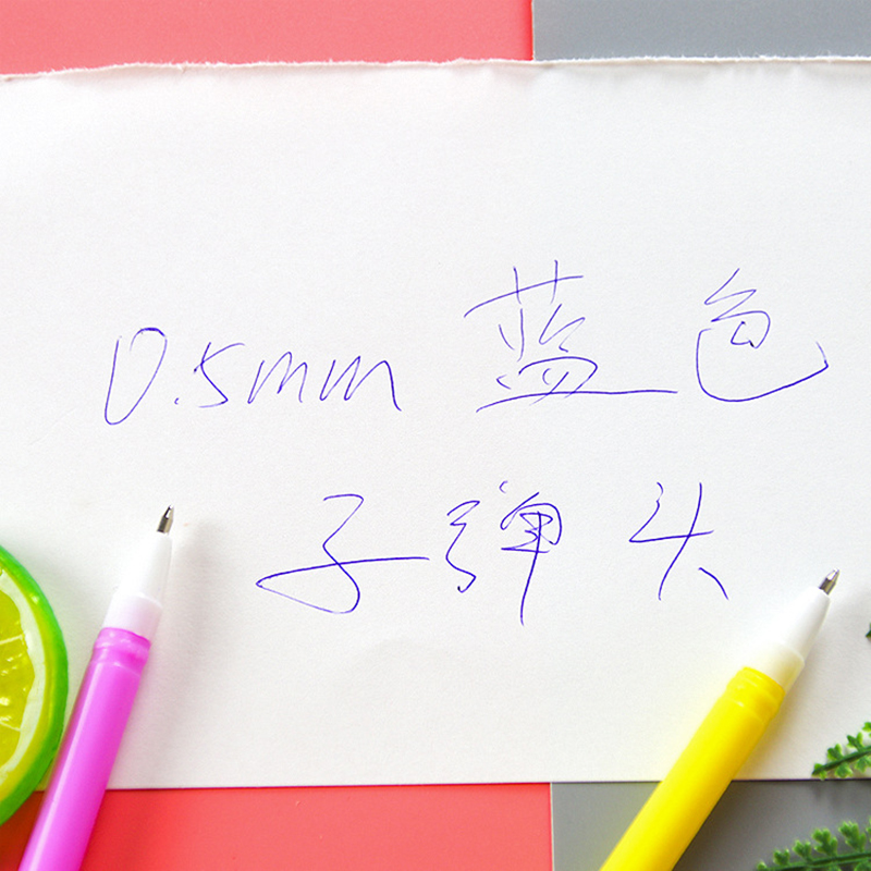 🌈🐻ปากกาพัดลูกลื่นรูปทรง🐻🌈ลายสัตว์หลากสี ไส้สีน้ำเงิน 0.5 ราคา 4 บาท/ด้าม✅พร้อมส่ง Ohwowshop ปากกา เครื่องเขียน ลูกลื่น