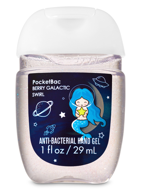 Bath & Body Works PocketBac Anti-Bacterial Hand Gel 29 ml.#Berry Galactic Swirl