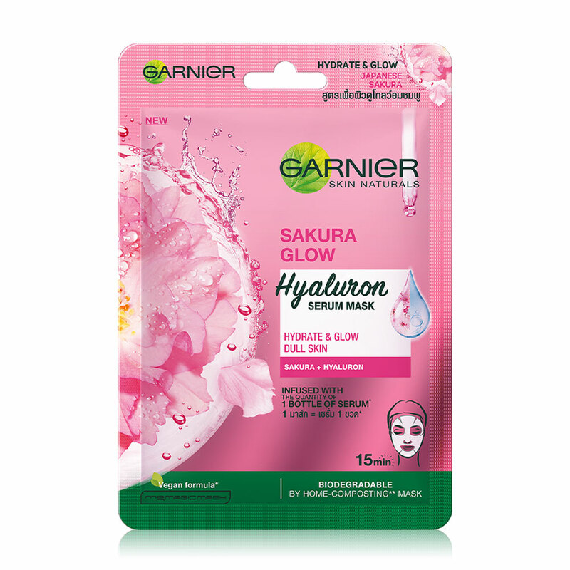 Garnier Skin Naturals Sakura Glow Hyaluron Serum Mask 28 g.