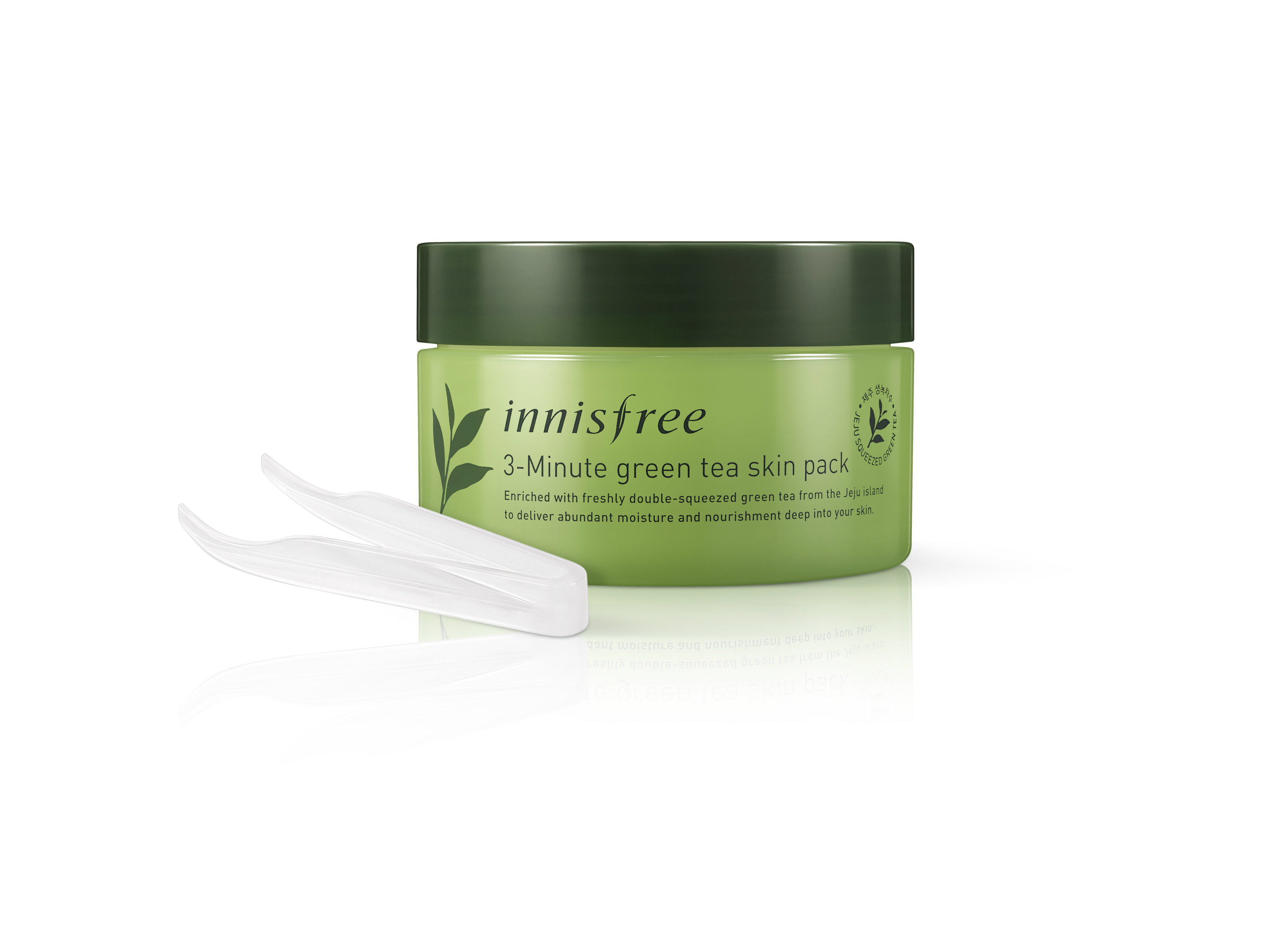 Innisfree 3 - Minute Green Tea Skin Pack 100 แผ่น 70 ml.