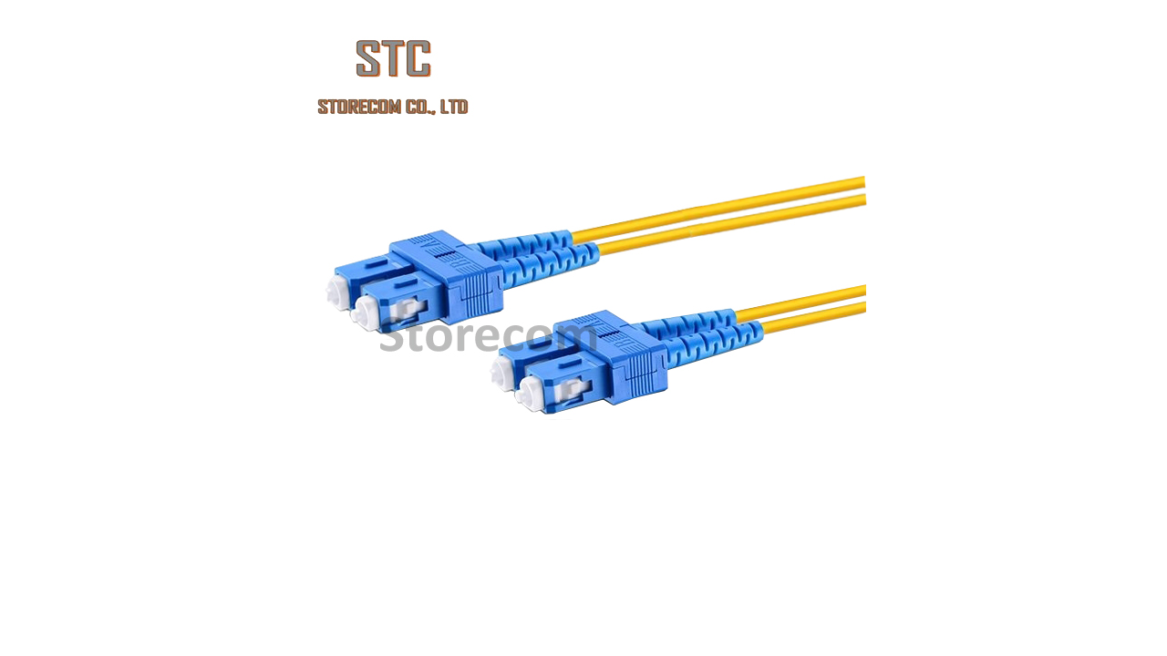 SC-SC Fiber optic patch cord SM, 9/125μm, Duplex 3.0 mm jacket LSZH