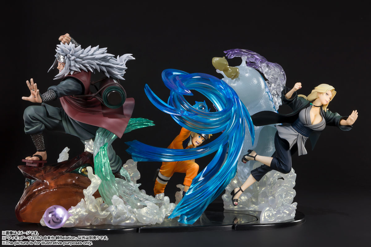 Figuarts Zero Kizuna Relation Jiraiya, Tsunade, Naruto