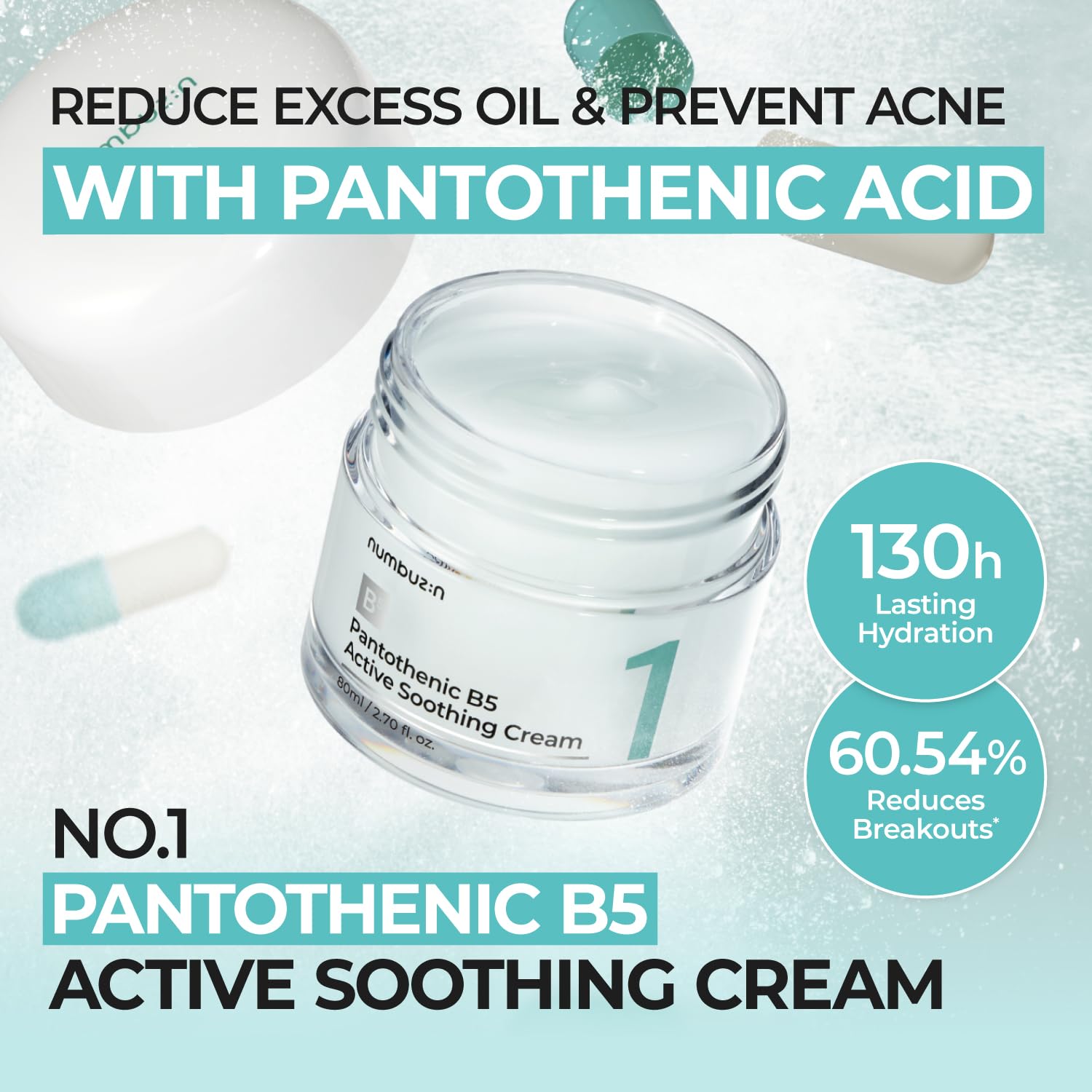 Numbuzin No.1 Pantothenic B5 Active Soothing Cream 80 ml.