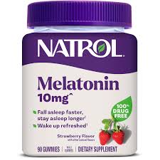 Natrol Gummies Melatonin Strawberry 10 mg. (90 Gummies)