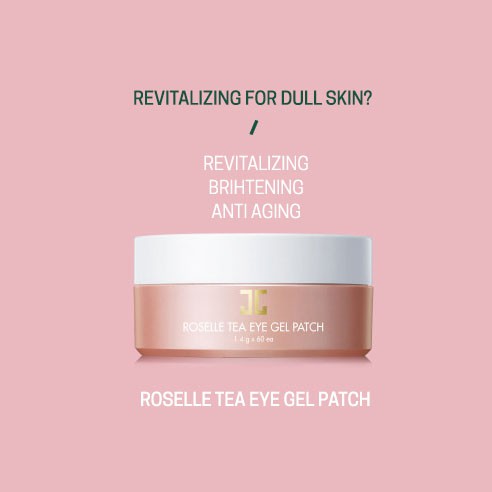 JAYJUN Eye Gel Patch 60 Sheets สูตรดอกชบา ชากระเจี๊ยบ (1 กระปุก 60 แผ่น)