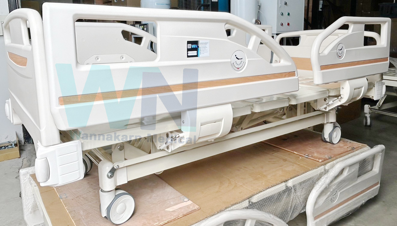 Medical Bed HR-S02 เตียงผู้ป่วย 3 ไกร์ ราวปีกนก
