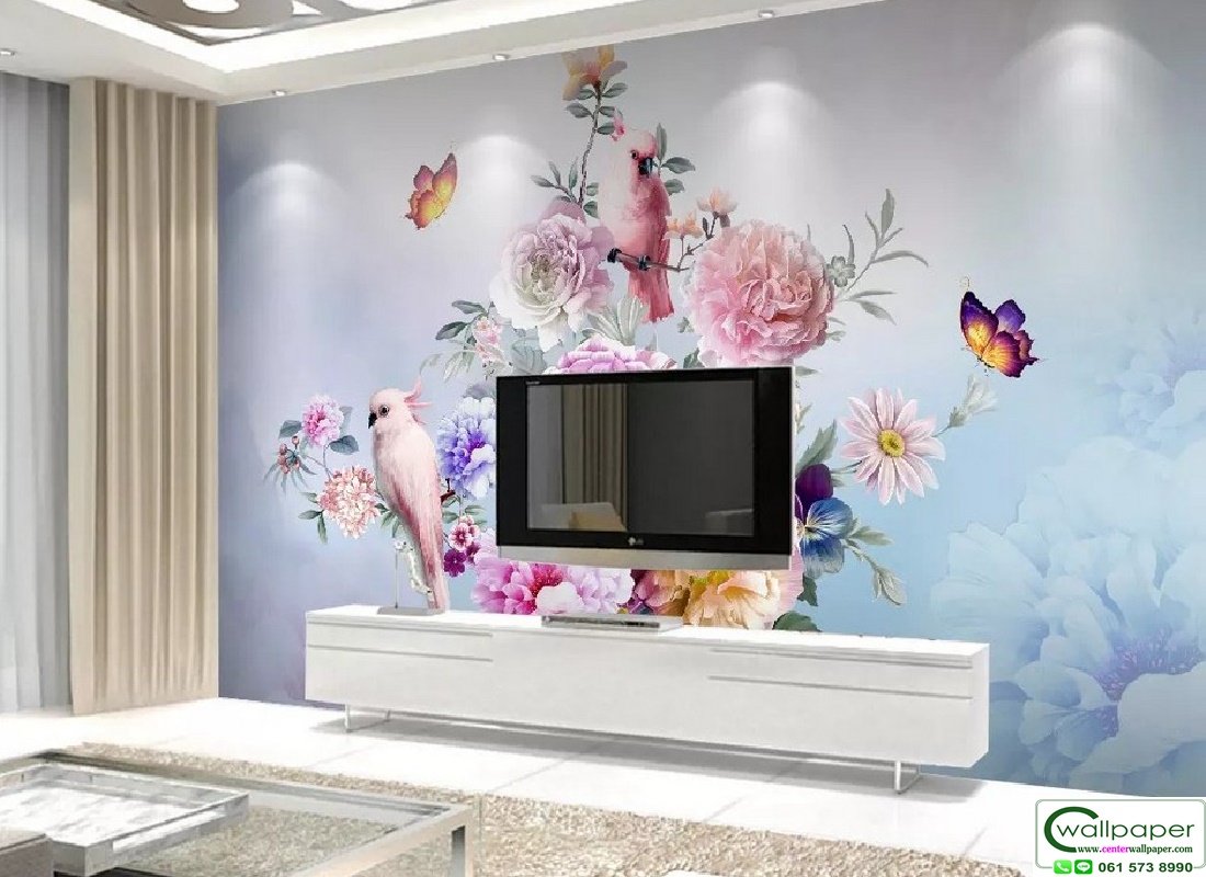 วอลเปเปอร์สั่งพิมพ์ลายดอกไม้ PM-006