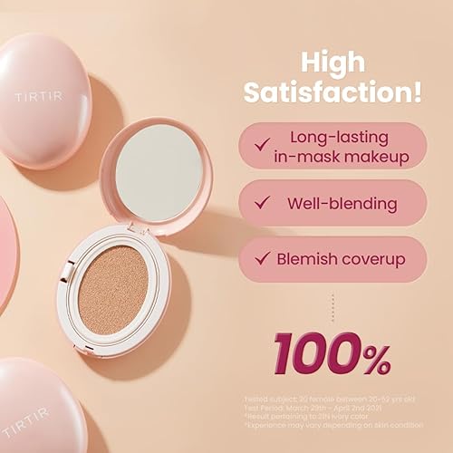 TIRTIR Mask Fit All-Cover Cushion SPF50+ PA+++ 18 g. #21N Ivory