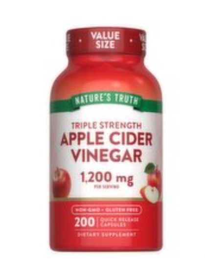 Nature's Truth Apple Cider Vinegar 1200 mg. 200 Capsules