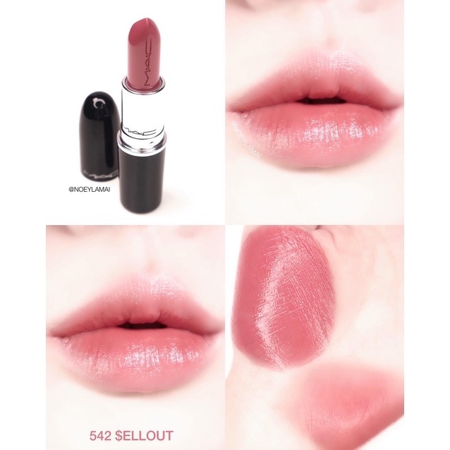 M.A.C Lustreglass Lipstick Rouge 3 g. #542 Sellout