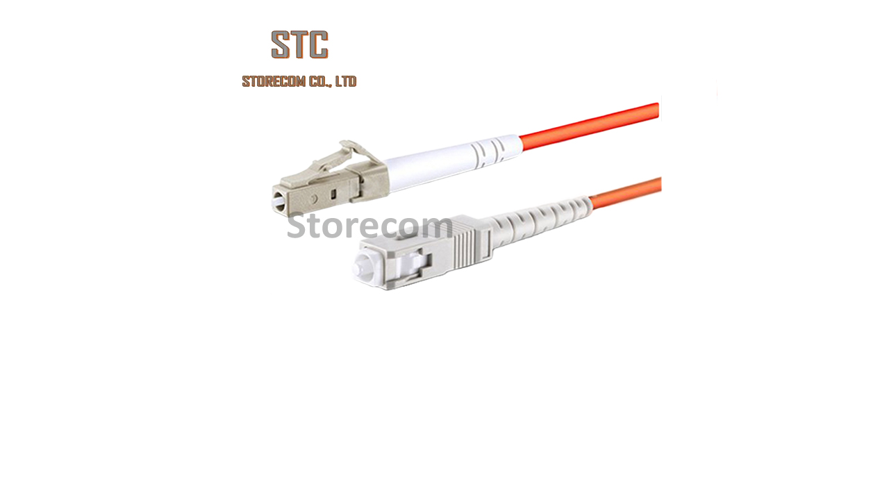 SC-LC Fiber optic patch cord OM2, 50/125μm, Simplex 3.0 mm jacket LSZH