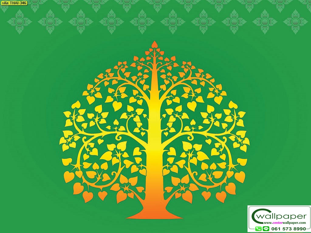 วอลเปเปอร์ลายต้นโพธิ์ THAI-346