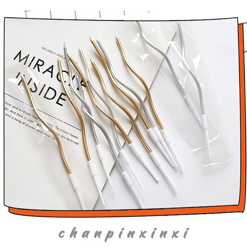 🎂เทียน Happy birtday แบบหยัก ก้านยาวแพ็กเดี่ยว📌สินค้าเลือกสี✔️พร้อมส่งในไทย เทียนวันเกิด เทียนสี