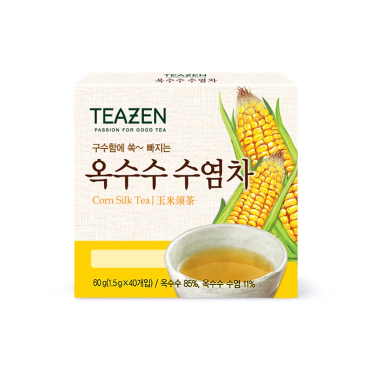 Teazen Corn Silk Tea ชาไหมข้าวโพด 1 กล่อง 40 ซอง (1.5 กรัม / ซอง)