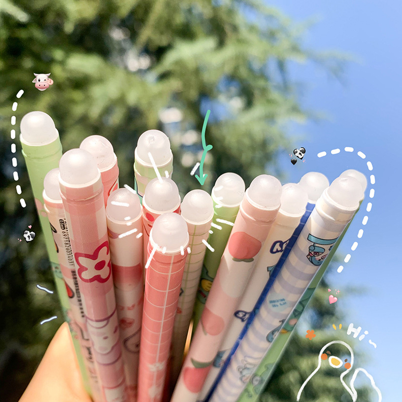 🔥โอ้วาว🔥ปากกาลบได้ ลายการ์ตูน ไส้สีน้ำเงิน 0.5📌เลือกลาย ด้ามละ 3 บาท✔️พร้อมส่งOhwowshop หลากสี ปากกาลบได้ เครื่องเขียน