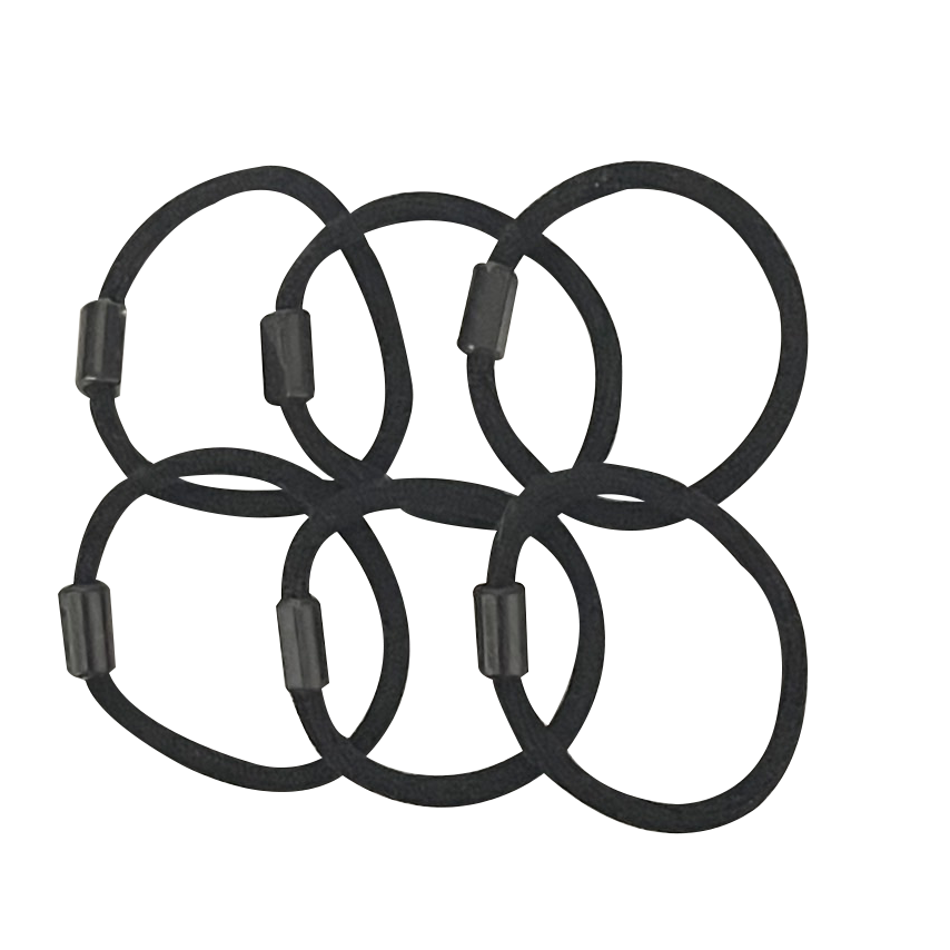 ⭐ยางยืดรัดผม⭐สายเลียบ⚫สายดำ⚫ 3cm📌สุ่มคละสี ✔️พร้อมส่งในไทย หนังยางรัดผมเกาหลี ยางมัดผม ยางยืดรัดผม