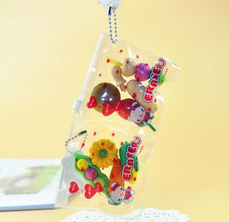 ยางลบถุงซิบ [คละลาย] ชิ้นละ 10 บาท Ohwowshop