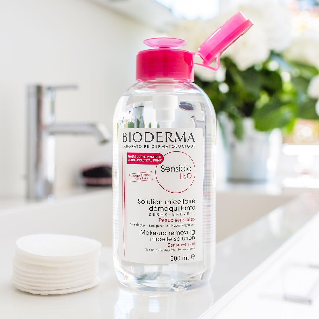 Bioderma Sensibio H2O 500 ml. (หัวปั๊ม) ผิวแพ้ง่าย