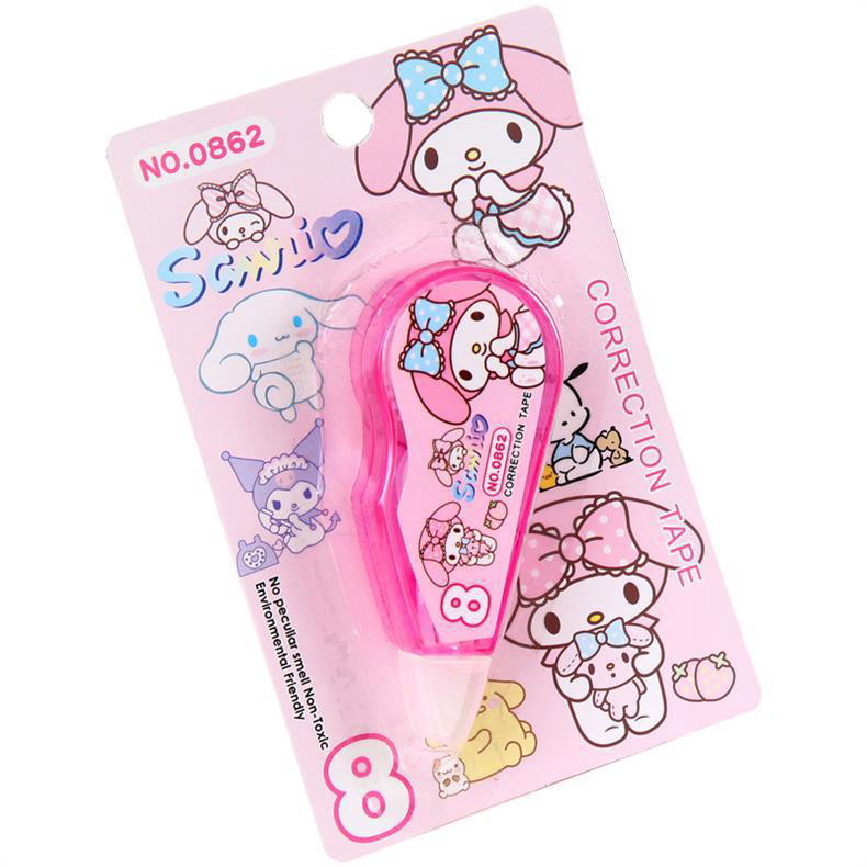 ⭐เทปลบคำผิด⭐การ์ตูน🌈sanrio เบอร์ 8✔️พร้อมส่งในไทย เครื่องเขียน ลบได้ ยางลบ