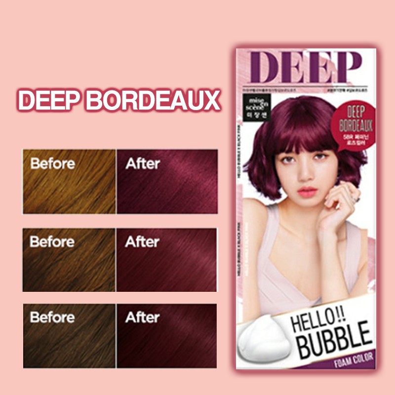 Mise en Scene Hello Bubble x Blackpink (5BR Deep Bordeaux)