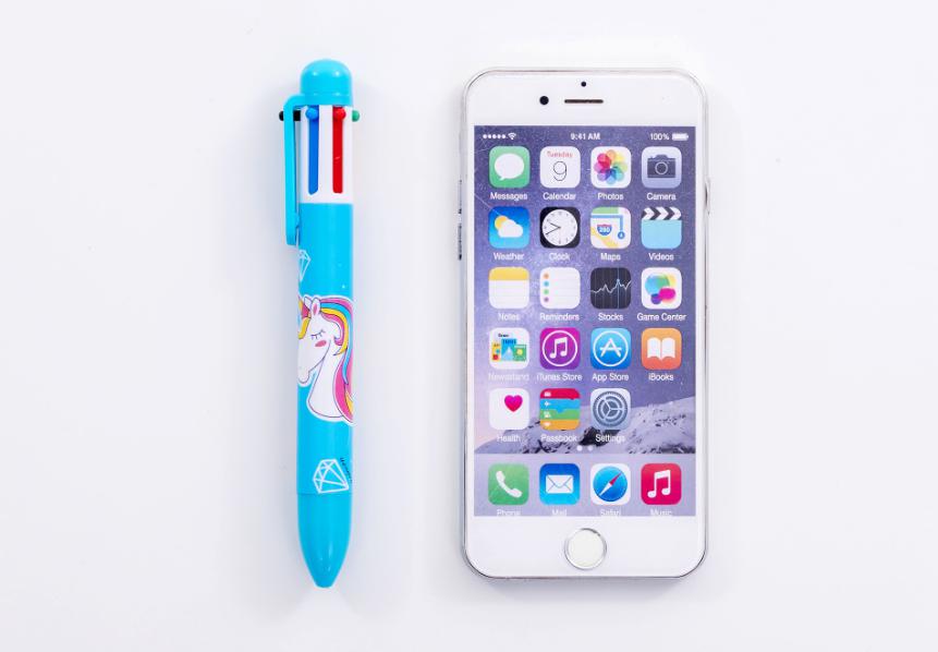 ปากกากด 6 สี ด้ามม้ายูนิคอน ด้ามละ 7 บาท Ohwowshop