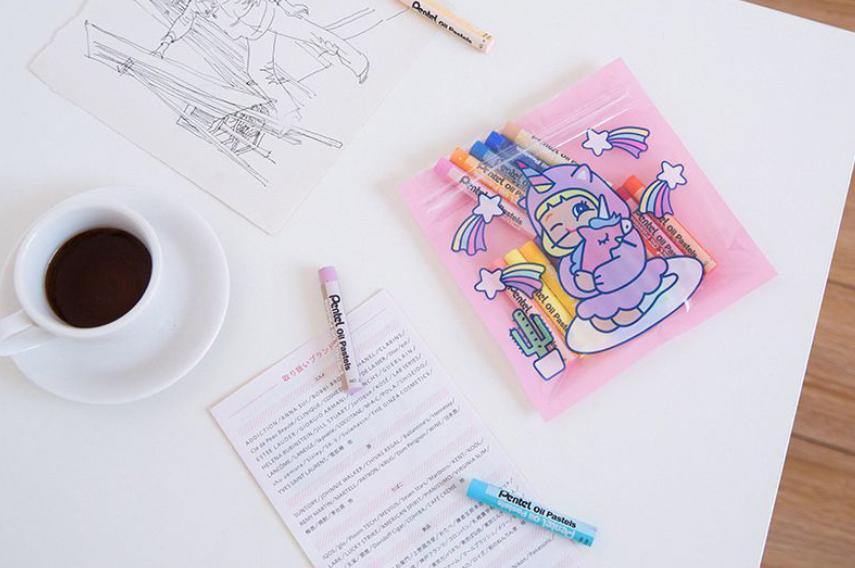 🌈ถุงเก็บอุปกรณ์ลายการ์ตูน 13.5x13.5 cm ชิ้นละ 2 บาท 📌เลือกแบบสินค้าได้ ✔️พร้อมส่ง Ohwowshop ถุง เก็บของ พลาสติก