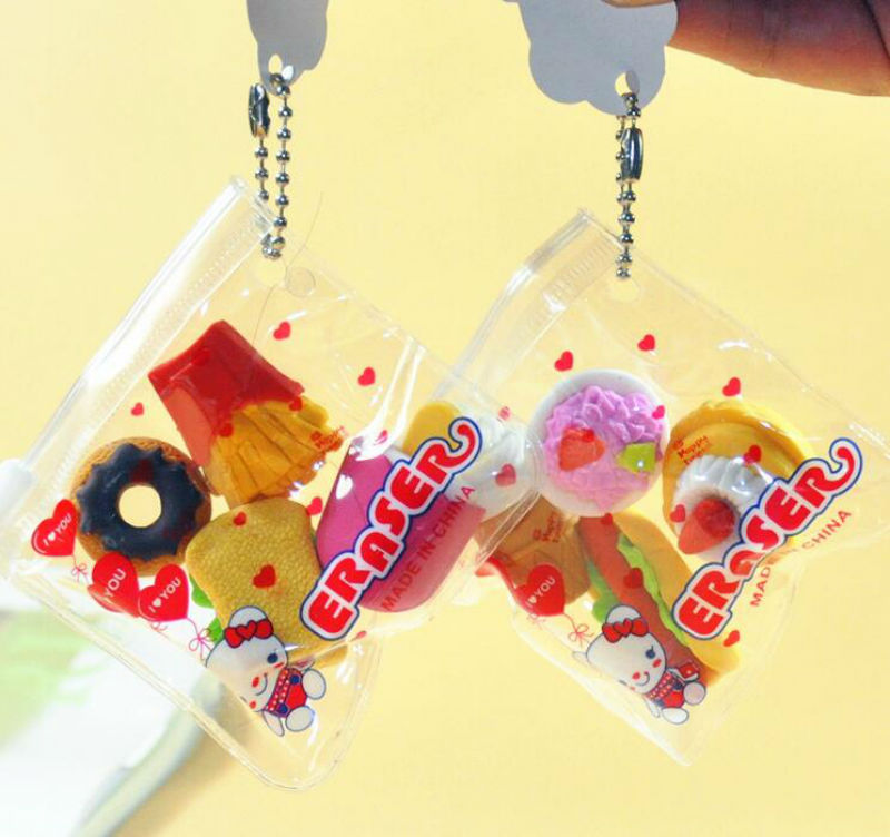 ยางลบถุงซิบ [คละลาย] ชิ้นละ 10 บาท Ohwowshop