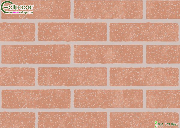 วอลเปเปอร์ติดผนังลายอิฐสีแดง-ส้ม