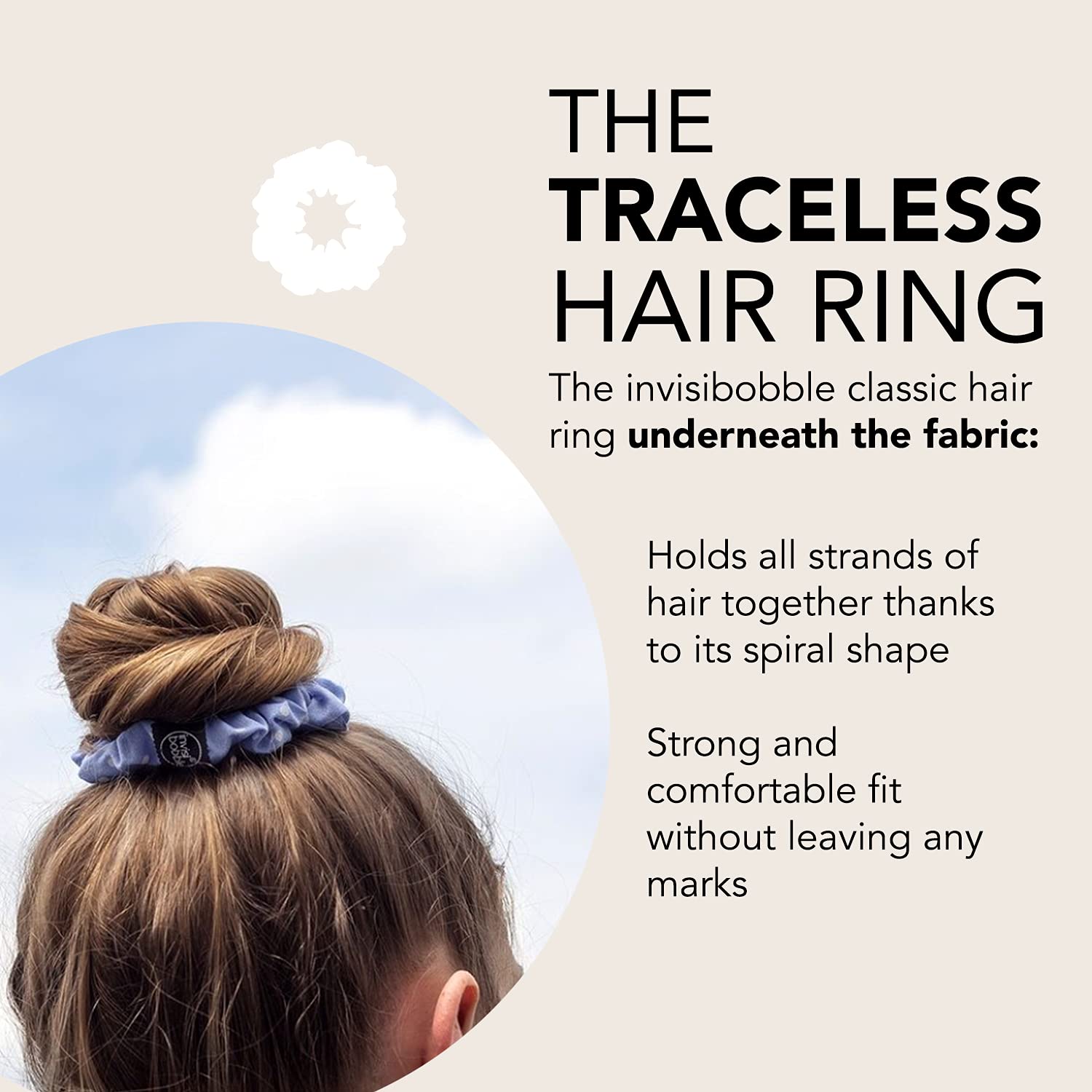 Invisibobble Sprunchie Spiral Hair Ring - Dot's It and No Morals, But Corals 2 Pack