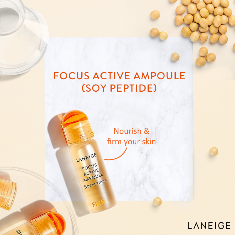 Laneige Focus Active Ampoule Soy Peptide 7 ml. x 4 (Firm)