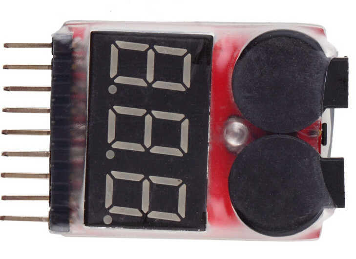 Li-po Battery Voltage Tester ( Buzzer Alarm | มีเสียงเตือน)
