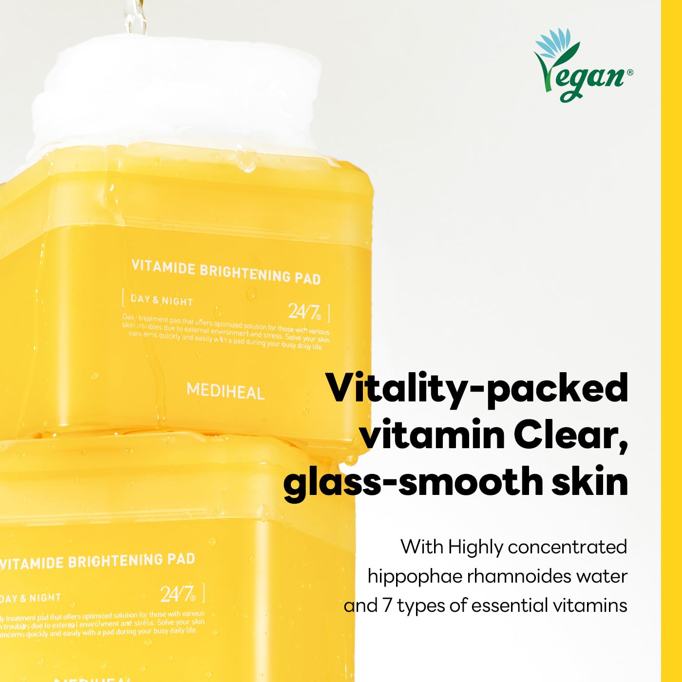 Mediheal Vitamide Brightening Pad 170 ml. 100 แผ่น