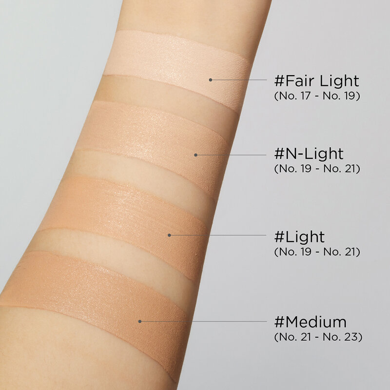 Jung Saem Mool Skin Nuder Cover Layer Cushion SPF 50+ PA+++ #22 Light ผิวขาวเหลืองดูธรรมชาติ (ตลับจริง + รีฟิล)