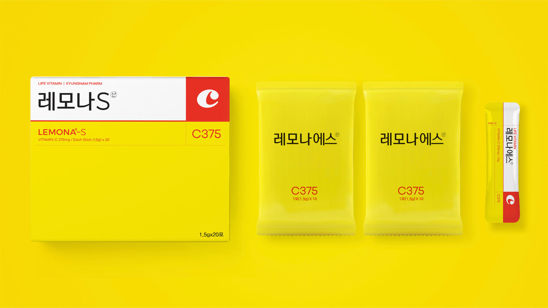 Lemona-S Vitamin C 375 mg. 20 ซอง/กล่อง