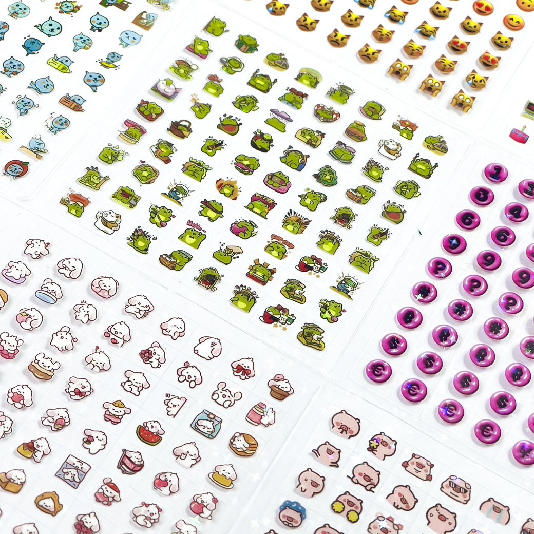 💖สติ๊กเกอร์ใสลายน่ารัก💖สติ๊กเกอร์ตกแต่งไดอารี่ แพลนเนอร์📌คละลาย✅ร้านไทยพร้อมส่ง สติกเกอร์ใสการ์ตูนใบน่ารัก
