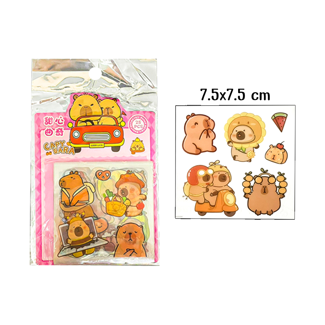 🔥ยกแพ็ค🔥สติ๊กเกอร์ลายการ์ตูน พลาสติกใส 📌คละตามแบบ✅พร้อมส่งในไทย สติกเกอร์ ตกแต่งDIY stikker