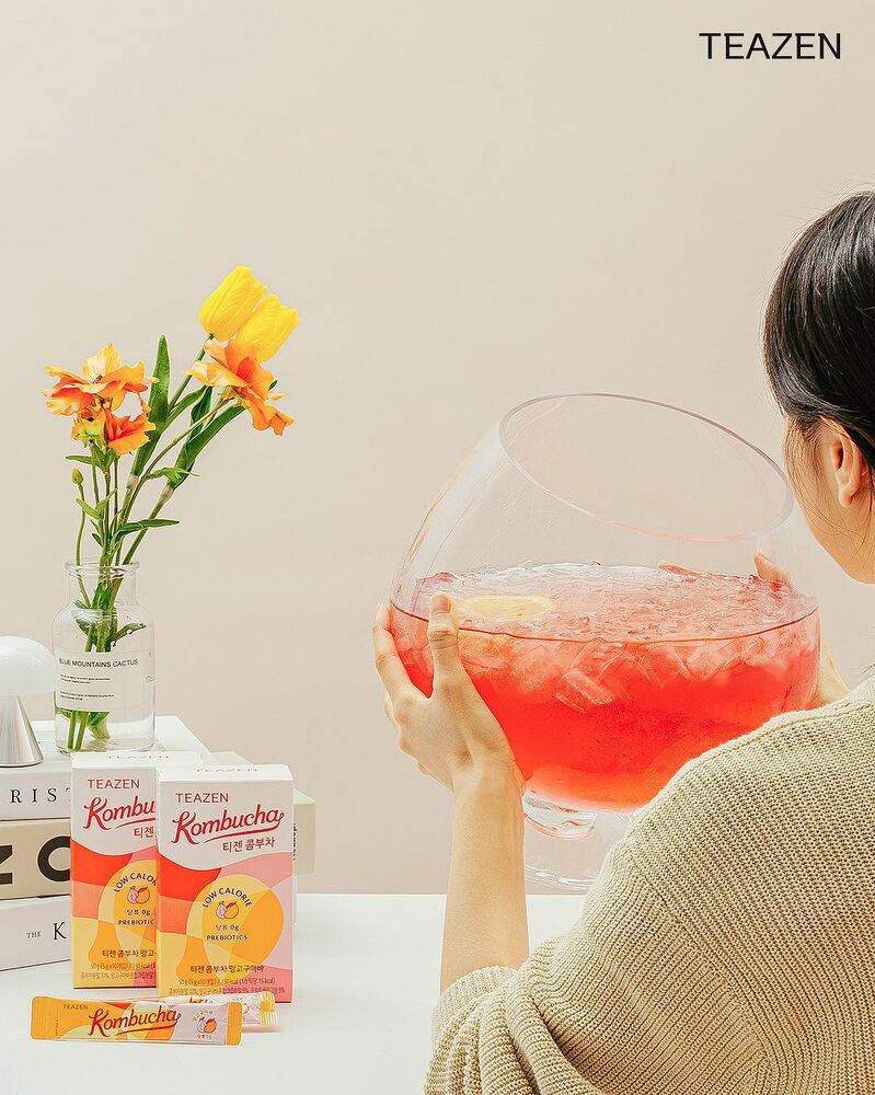 TEAZEN Prebiotic Kombucha 10 ซอง #รสมะม่วงฝรั่ง