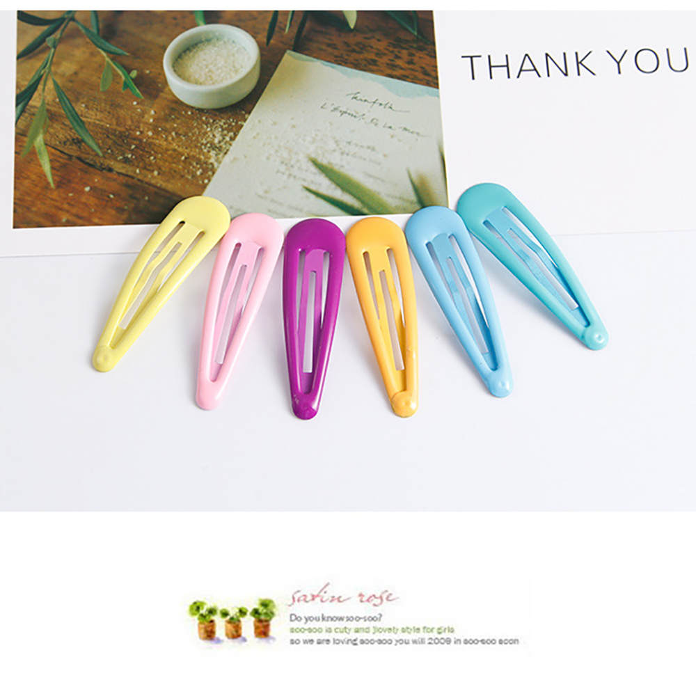 🌈กิ๊บติดผม🌈รูปหยดน้ำ หลากสี 6x1.5cm หลากสี📌เลือกสี ราคาชิ้นละ 4 บาท✅พร้อมส่ง Ohwowshop สีพาสเทล สไตล์เกาหลี กิ๊บ