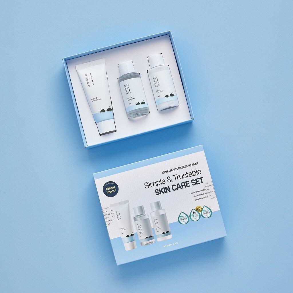 ROUND LAB 1025 Dokdo On The Go Kit Simple & Trustable Skin Care Set