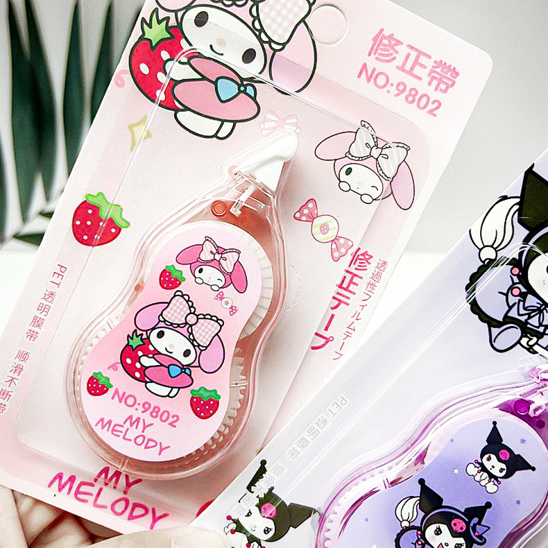 ⭐🌈⭐เทปลบคำผิด⭐🌈⭐การ์ตูน sanrio เบอร์ 36🌈✔️พร้อมส่งในไทย เครื่องเขียน ลบได้ ยางลบ