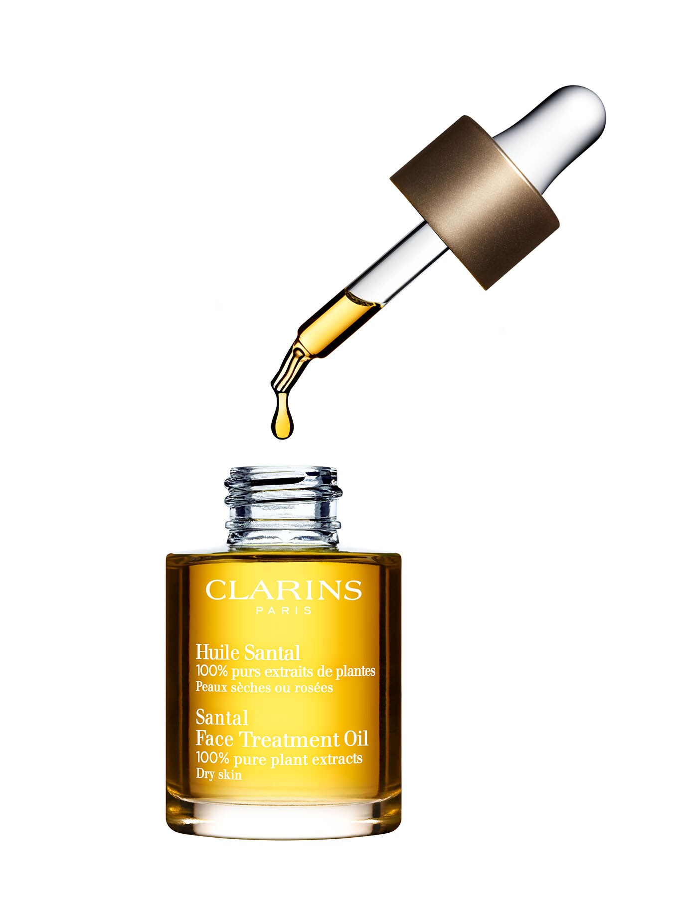 Clarins Santal Face Treatment Oil for Dry Skin 30 ml.