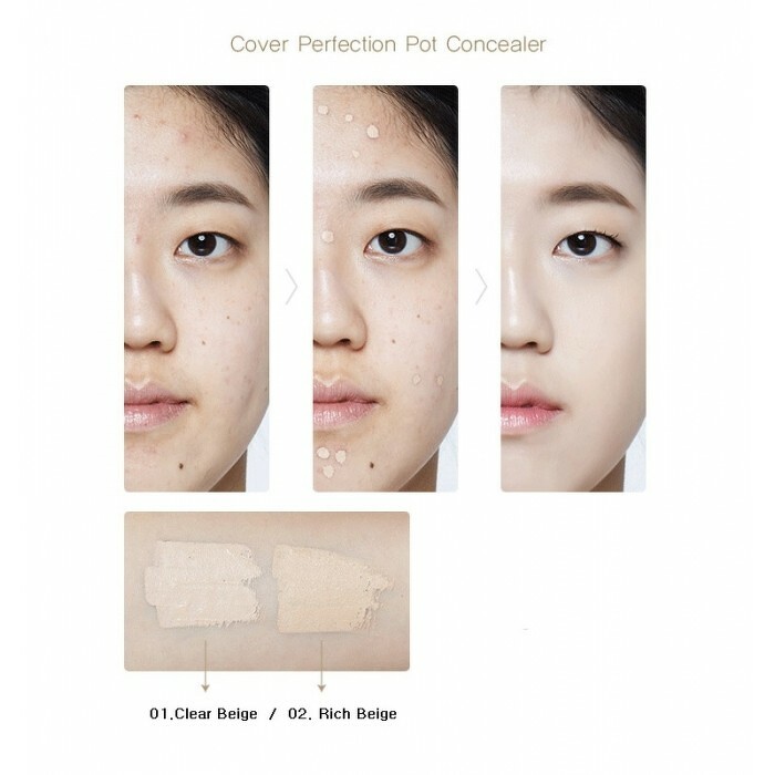 The Saem Cover Perfection Pot Concealer 4 g. #01 Clear Beige