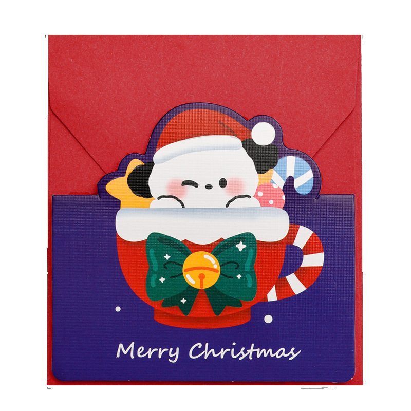 🎄⭐การ์ดอวยพร🎄🎉Merry Mhristmas 11.8x10.5cm ✉มีซองจดหมาย✉ 📌สินค้าเลือกลาย ราคา 4 บาท/ชิ้น✔️พร้อมส่ง Ohwowshop Merry christmas การ์ดอวยพร