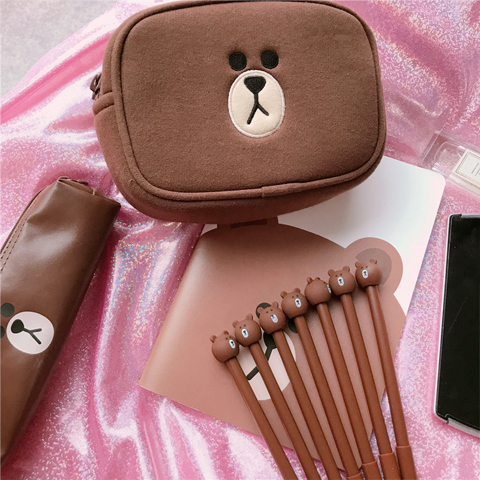 🐻ปากกา Brown bear เจลน้ำเงิน ชิ้นละ 4 บาท ✔️พร้อมส่ง Ohwowshop ปากกา เครื่องเขียน ลายการ์ตูน เครื่องเขียน